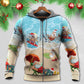 Santa Beach Christmas Fun Hoodie For Festive Days Casual Adventures And Thoughtful Seasonal Gifting