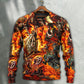 Motorcycle Skull Fire Sweater For Alternative Fashion Events And Thoughtful Seasonal Gifts