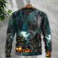 Halloween Ghost Pumpkin Night Sweater For Bold Streetwear Travel And Relaxed Everyday Styling