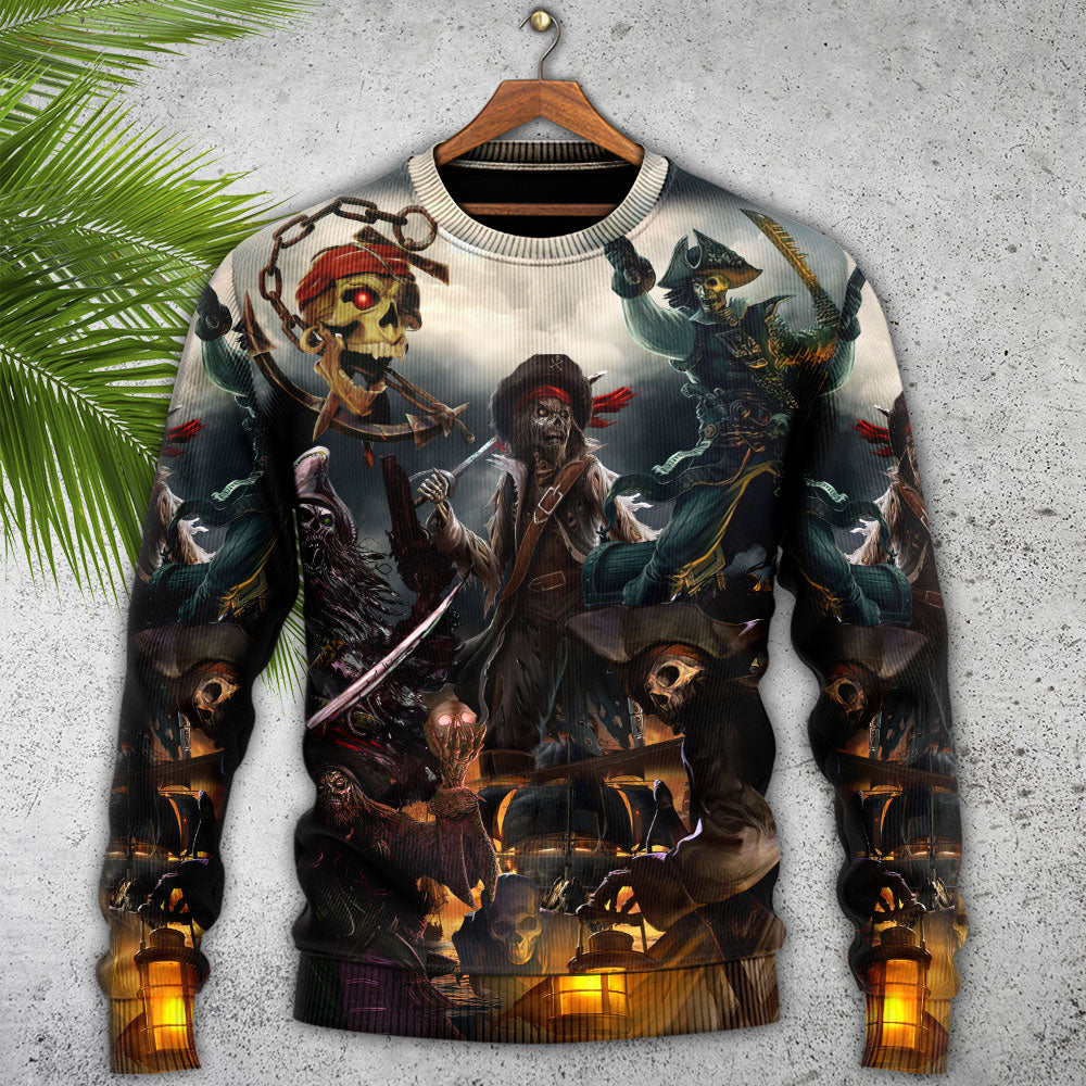 Skull Fantasy Ghost Pirate Sweater For Casual Wear Parties And Thoughtful Gifting