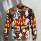 Halloween Boo Pumpkin Fantasy Sweater For Fantasy Fans Casual Outings And Weekend Adventures