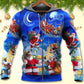 Magic Christmas Santa Town Night Hoodie For Seasonal Parties Casual Wear And Thoughtful Holiday Gifts