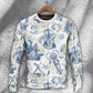 Vintage Sailboat Sea Monster Map Sweater For Nautical Adventures Travel Events And Thoughtful Gifting