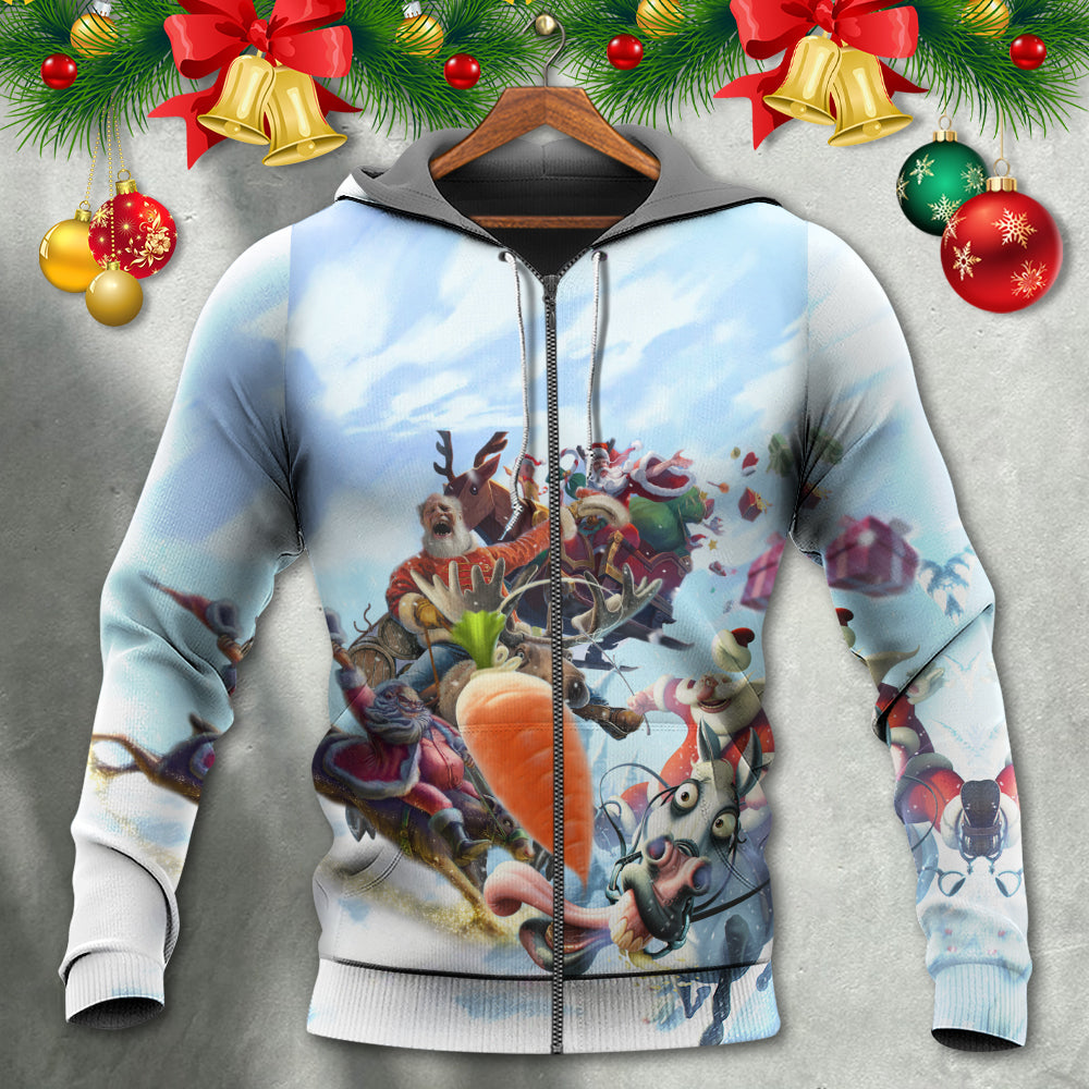 Happy Funny Christmas Santa Hoodie For Holiday Gatherings Winter Travel And Seasonal Gifting
