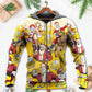 Funny Beer Santa Holiday Hoodie For Christmas Events Holiday Travel And Comfortable Casual Outfits
