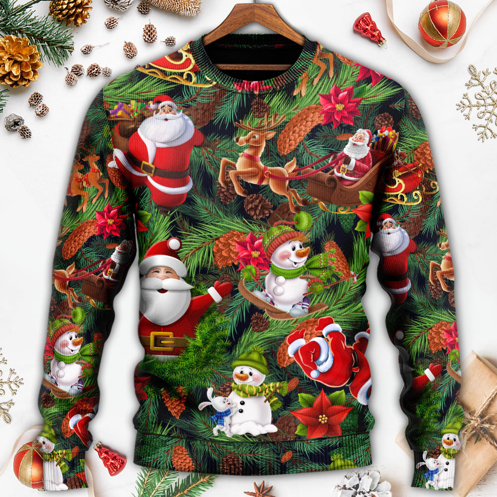 Christmas Santa Snowman Merry Xmas All Sweater For Winter Celebrations Family Events And Thoughtful Gifting