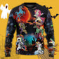 Halloween Unicorn Dance Fun Sweater For Art Fans Travel Parties And Distinctive Casual Style