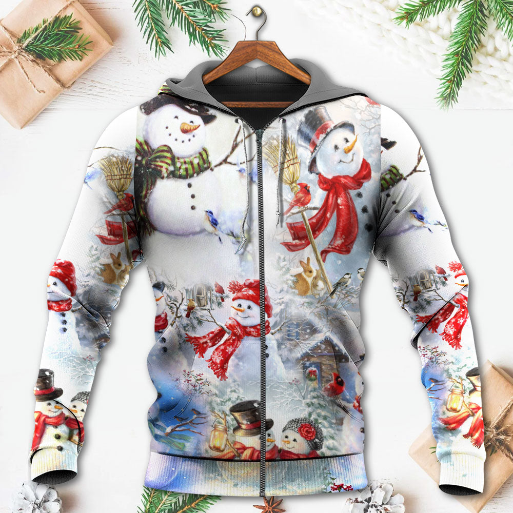 Classic Snowman Christmas Hoodie For Festive Family Moments Winter Wear And Holiday Gift Ideas