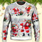 Christmas Santa Always With You Sweater For Festive Events Weekend Outings And Comfortable Winter Style