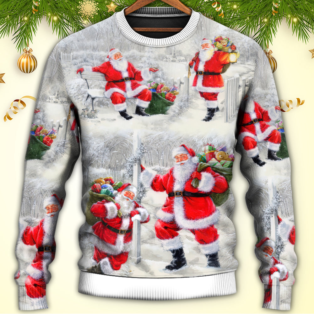 Christmas Santa Always With You Sweater For Festive Events Weekend Outings And Comfortable Winter Style