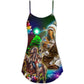 Southwestern Elder Christmas Style V-Neck Sleeveless Cami Dress For Festive Events And Casual Summer Styling