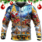 Christmas Snowman Family Love Light Hoodie For Festive Streetwear Winter Outings And Christmas Celebrations