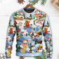 Christmas American Pride Merry Xmas Sweater For Winter Celebrations Family Events And Relaxed Seasonal Styling