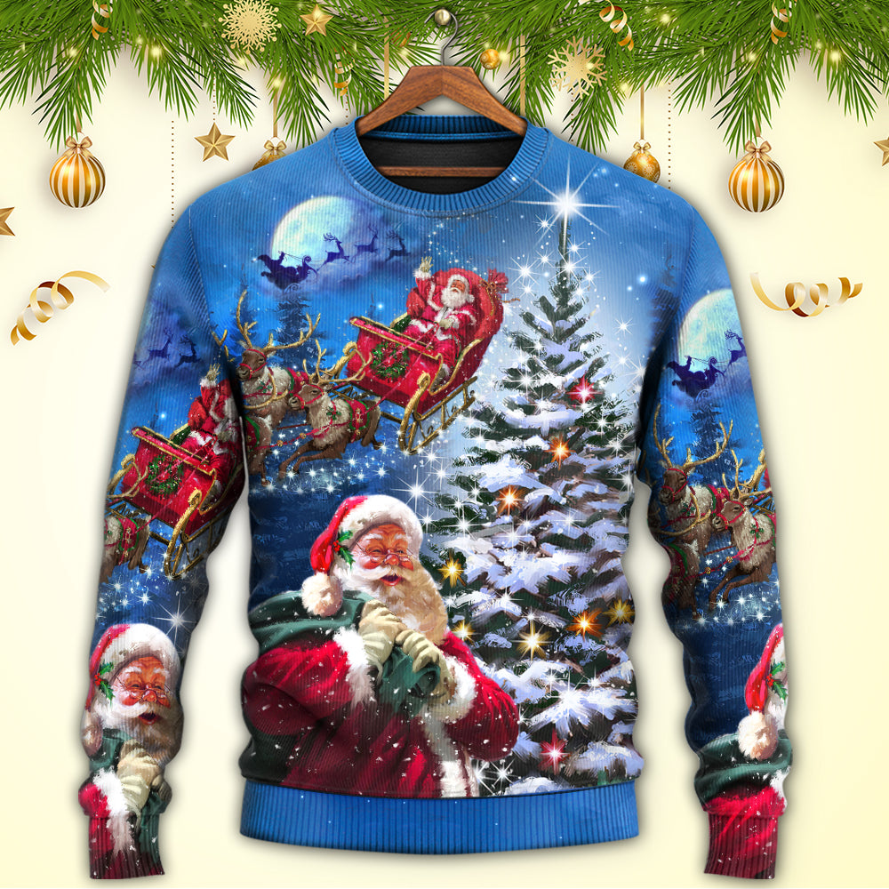 Christmas Santa Story Happy Xmas Is Coming Sweater For Festive Events Weekend Outings And Comfortable Winter Style