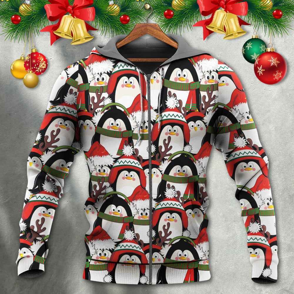 Cute Christmas Penguin Holiday Hoodie For Holiday Parties Weekend Outings And Cheerful Gift Giving