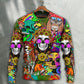 Hippie Skull Colorful Sweater For Casual Wear Parties And Thoughtful Gifting