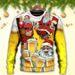 Christmas Santa Loves Holiday Drinks Sweater For Seasonal Parties Cozy Gatherings And Thoughtful Holiday Gifts