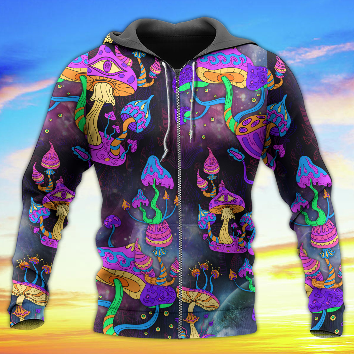 Hippie Mushroom Lover Hoodie For Boho Enthusiasts Seasonal Trips And Thoughtful Gifts