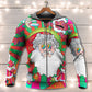 Colorful Hippie Christmas Psychedelic Santa Hoodie For Holiday Parties Weekend Outings And Cheerful Gift Giving