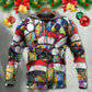 Colorful Christmas Dog Love Hoodie For Festive Family Moments Winter Wear And Holiday Gift Ideas