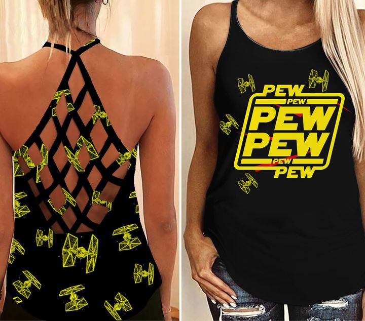 Pew Hollow Tank Top For Yoga Workouts And Casual Wear