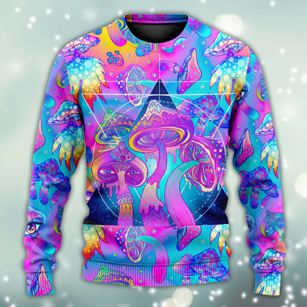 Psychedelic Mushroom Magical Eye Sweater For Creative Spirits Travel Parties And Comfortable Casual Wear