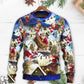 Christmas Rooftop Santa Busy Night Sweater For Winter Celebrations Family Events And Relaxed Seasonal Styling