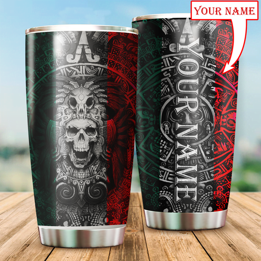 Aztec Mexico Personalized 20 Oz Tumbler For Coffee Travel And Daily Drinks