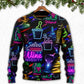 Christmas Wine Neon Sweater For Family Gatherings Winter Travel And Everyday Seasonal Comfort