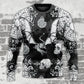 Fire Dragon Gothic Compass Baroque Sweater For Art Fans Travel Parties And Distinctive Casual Style