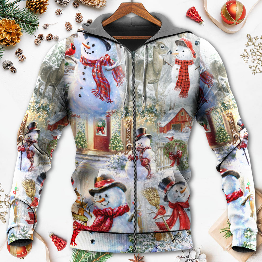 Christmas Snowman Hoodie For Holiday Gatherings Winter Travel And Seasonal Gifting