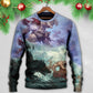 Christmas Santa Dark Fantasy Sweater For Winter Parties Seasonal Adventures And Relaxed Everyday Styling