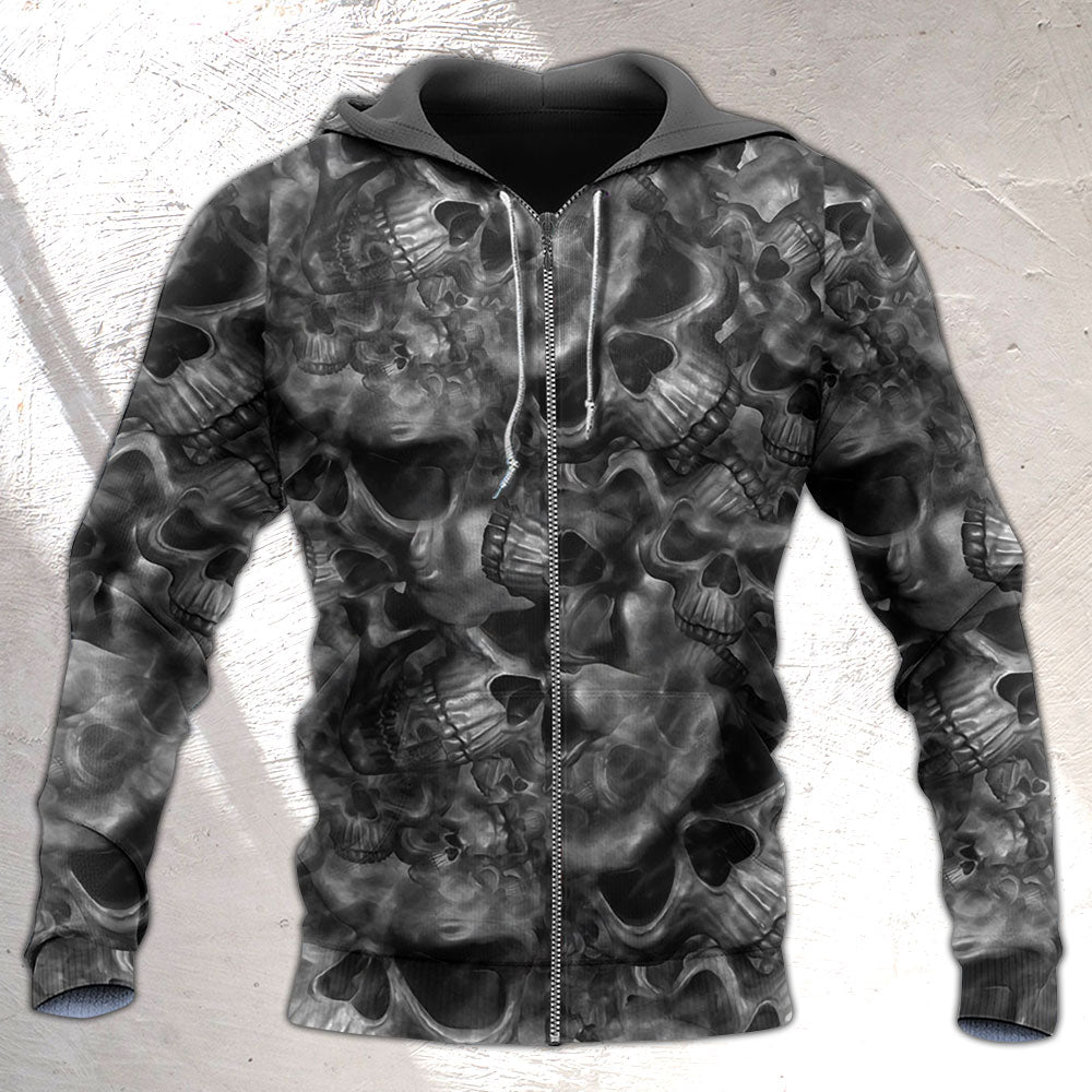 Skull Life Reflection Hoodie For Gothic Inspired Travel Casual Style And Gift Giving