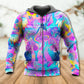Hippie Mushroom Psychedelic Magical Eye Hoodie For Festival Adventures Daily Outfits And Gift Giving