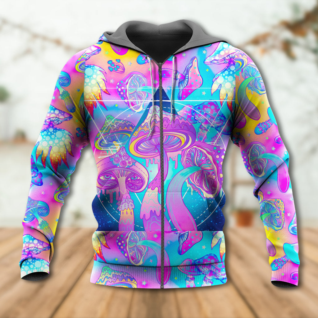Hippie Mushroom Psychedelic Magical Eye Hoodie For Festival Adventures Daily Outfits And Gift Giving