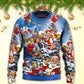 Christmas Funny Santa Holiday Cheer Sweater For Seasonal Parties Cozy Gatherings And Thoughtful Holiday Gifts