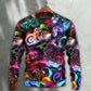 Motorcycle Racing Neon Light Colorful Sweater For Road Trips Weekend Gatherings And Thoughtful Gift Giving