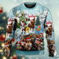 Horse Loves Christmas Happy Sweater For Festive Parties Family Photos And Comfortable Seasonal Wear