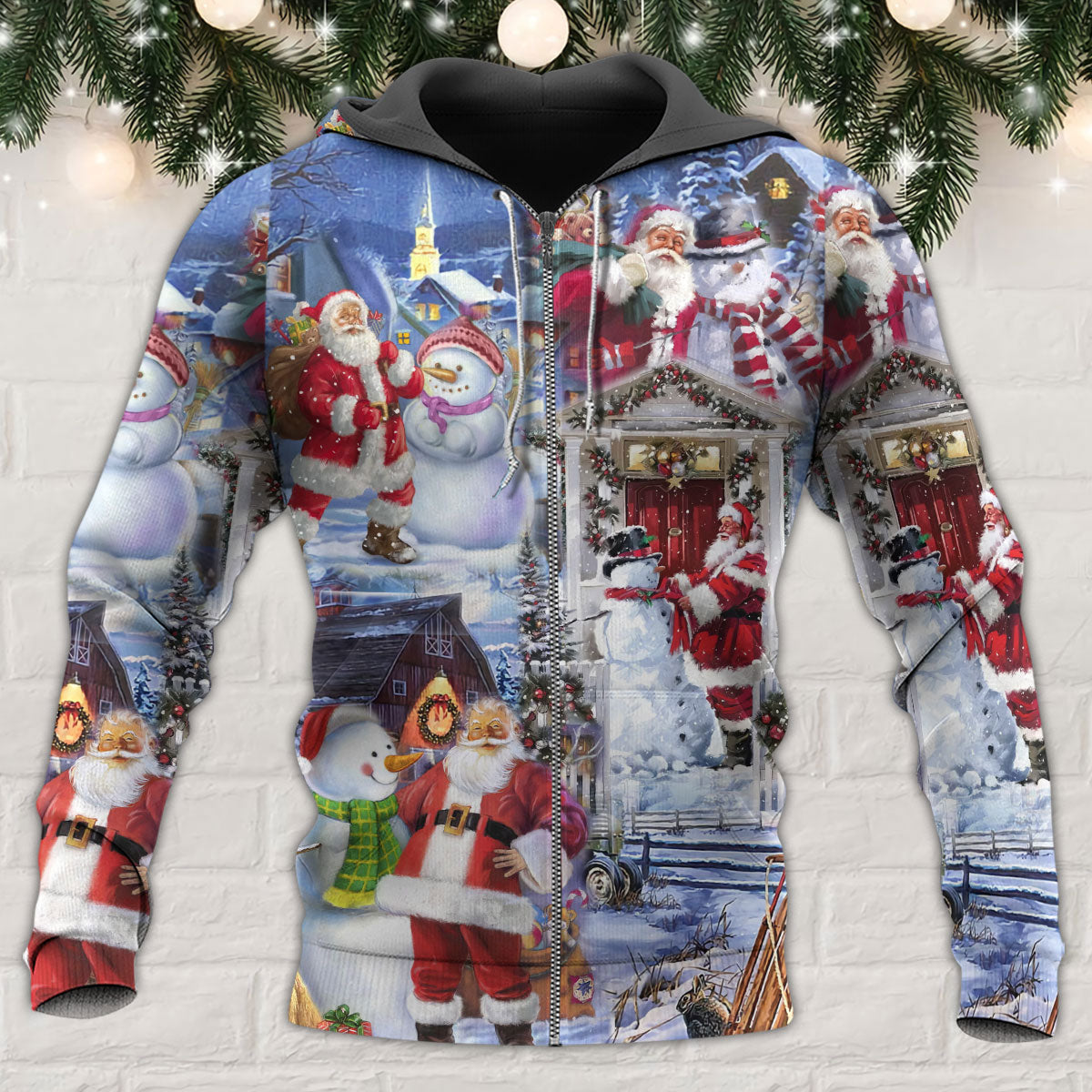 Snowman Winter Holiday Friends Hoodie For Winter Streetwear Christmas Travel And Seasonal Home Gatherings