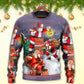 Christmas Having Fun With Santa Gift Sweater For Holiday Travel Winter Outings And Cheerful Gift Giving