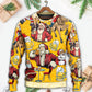 Funny Beer Theme Santa Merry Xmas Sweater For Winter Parties Seasonal Adventures And Relaxed Everyday Styling