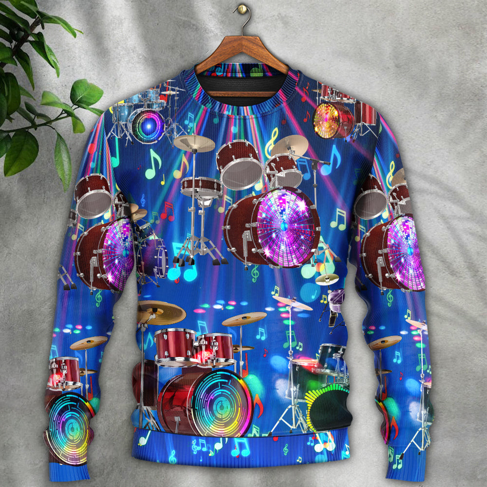 Drum Is My Neon Light Sweater For Casual Wear Festivals Travel And Thoughtful Gifting