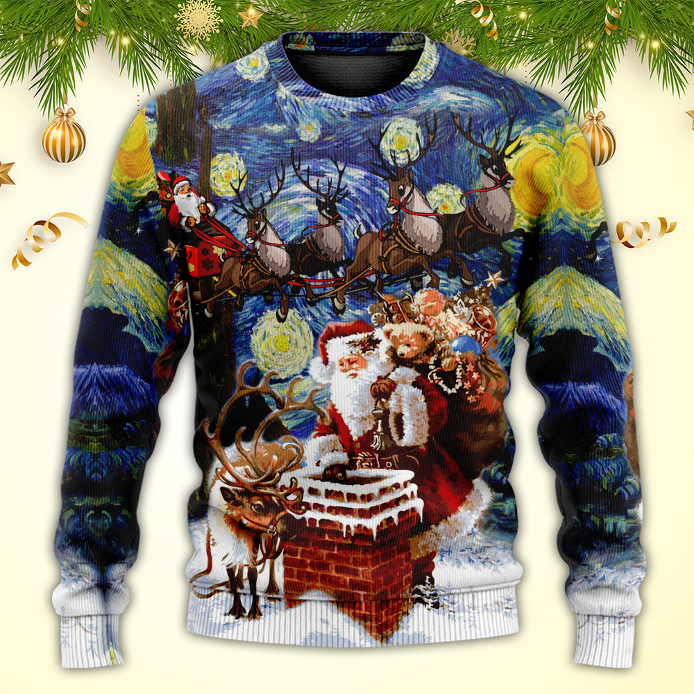 Christmas Santa Coming For You Sweater For Festive Parties Family Photos And Comfortable Seasonal Wear