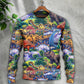 Colorful Dinosaur Sweater For Animal Inspired Style Events And Comfortable Daily Wear