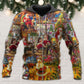 Santa Holiday Season Joy Hoodie For Christmas Gatherings Outdoor Trips And Relaxed Seasonal Style