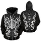 Gray Hawaii Turtle Tribal Armor Hoodie For Coastal Travel Casual Outfits And Relaxed Daily Wear