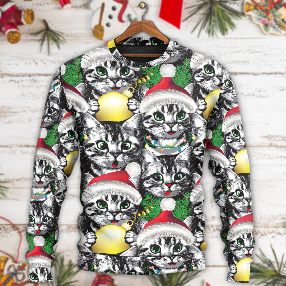 Christmas Meowy Xmas Cat Sweater For Seasonal Parties Cozy Gatherings And Thoughtful Holiday Gifts