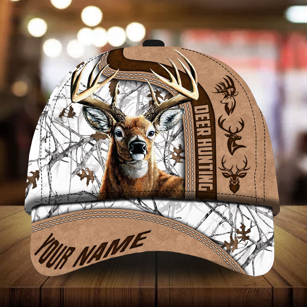 Whitely Deer Hunting Camo Personalized Classic Cap For Weekend Adventures Festivals And Gift Giving