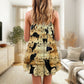 Cat Love Music Notes V-Neck Sleeveless Cami Dress For Sunny Getaways Outdoor Events And Everyday Summer Fashion