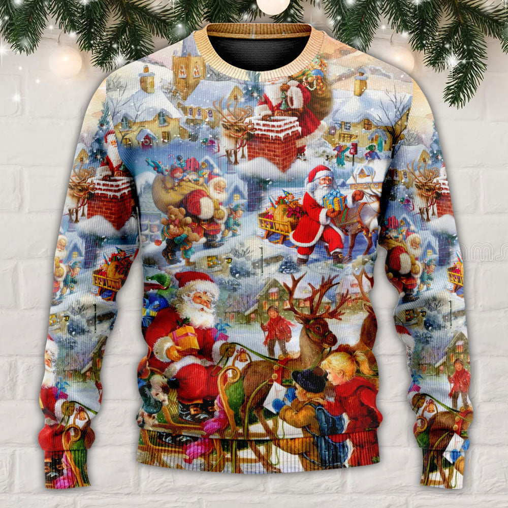 Cheerful Christmas Celebration Sweater For Seasonal Parties Cozy Gatherings And Thoughtful Holiday Gifts